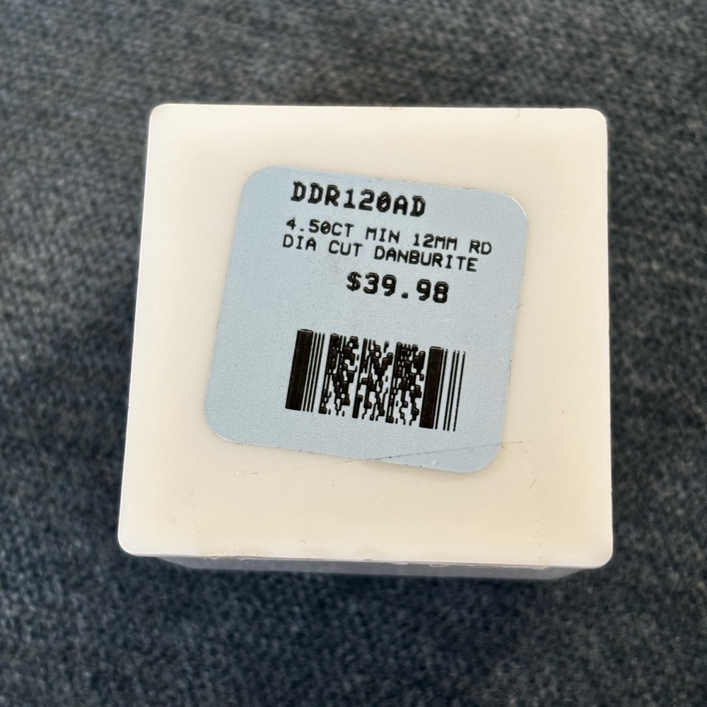 4.50CT Danburite-Diamond Cut-12MM-Loose Stone - Picture 6 of 7